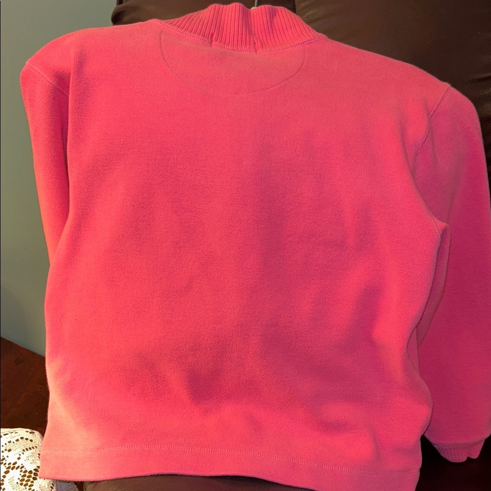 Body Chemistre- Size Med  Hot Pink Women's Sweat Jacket - Picture 6 of 8